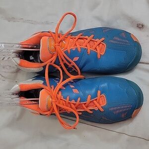 Yonex Power Cushion 03 Z Badminton Sneakers Mens 11 Neon Orange and Blue Shoes